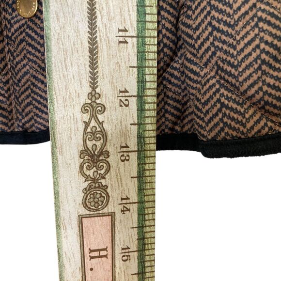 Janie and Jack Collection Quilted Peplum Vest Baby 18-24 Months Chevron Brown - Picture 7 of 11